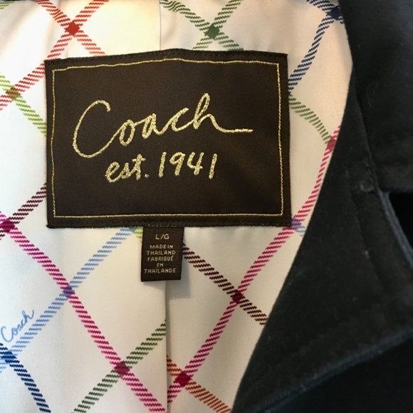 Coach Turnlock Walker Coat in Black - Picture 3 of 8